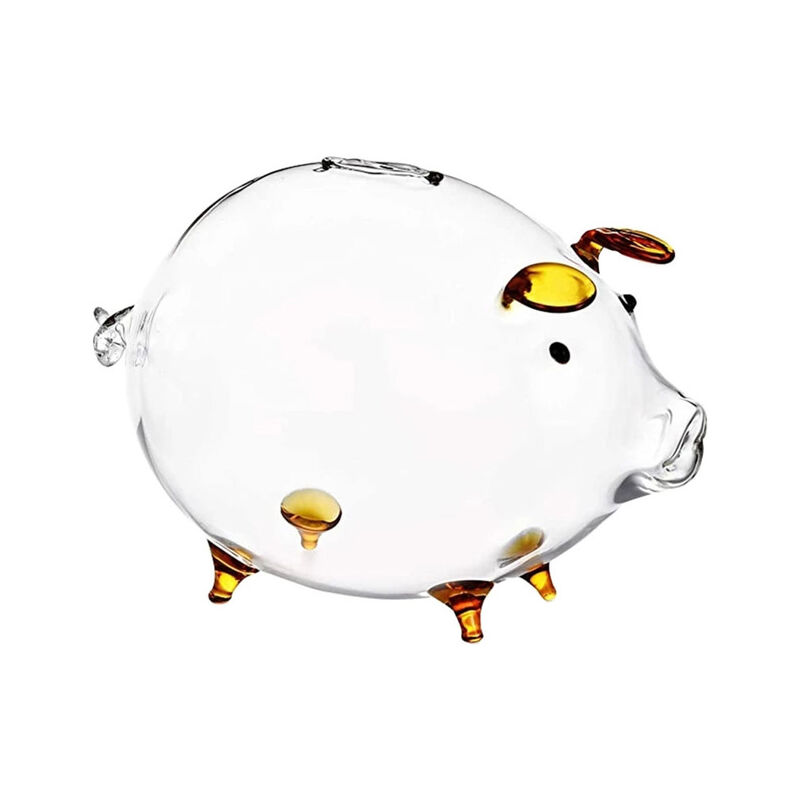 Salvadanaio trasparente bella a forma di maiale