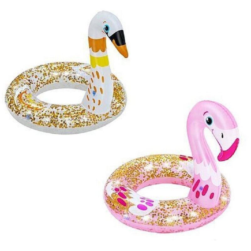 Trade Shop - Salvagente Gonfiabile 61Cm Per Bambini Shimmer N'Float Ciambella Assortiti 36306 -
