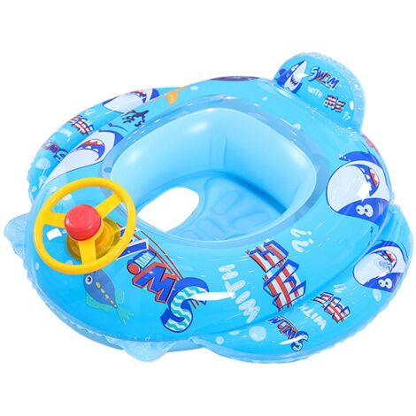 Salvagente Gonfiabile Bambini Sea With Mutandina And Schienale 70 Cm Squalo Blu