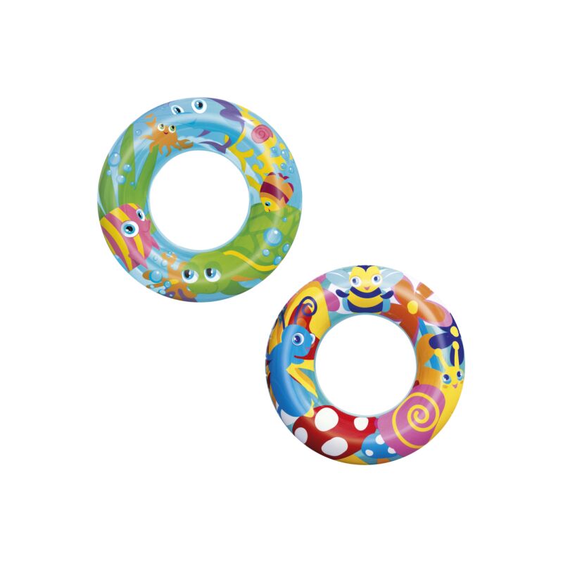 Trade Shop Traesio - Boya Salvavidas Hinchable Designer Fantasy 56Cm Niños 3 Modelos Surtidos 36013