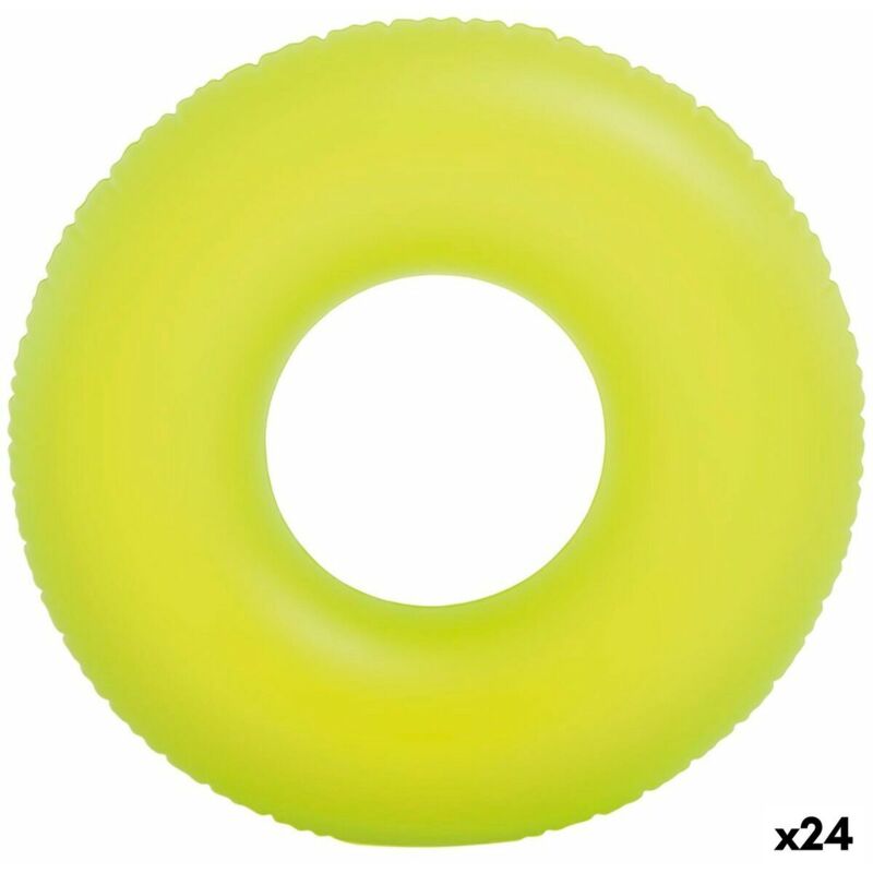 Salvagente Gonfiabile Donut Intex Neon 91 x 91 cm (24 Unità)
