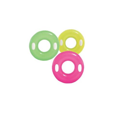 SALVAGENTE GONFIABILE NEON CON MANIGLIE +8 ANNI  ø cm.76  peso kg.0,31 (59258)    INTEX