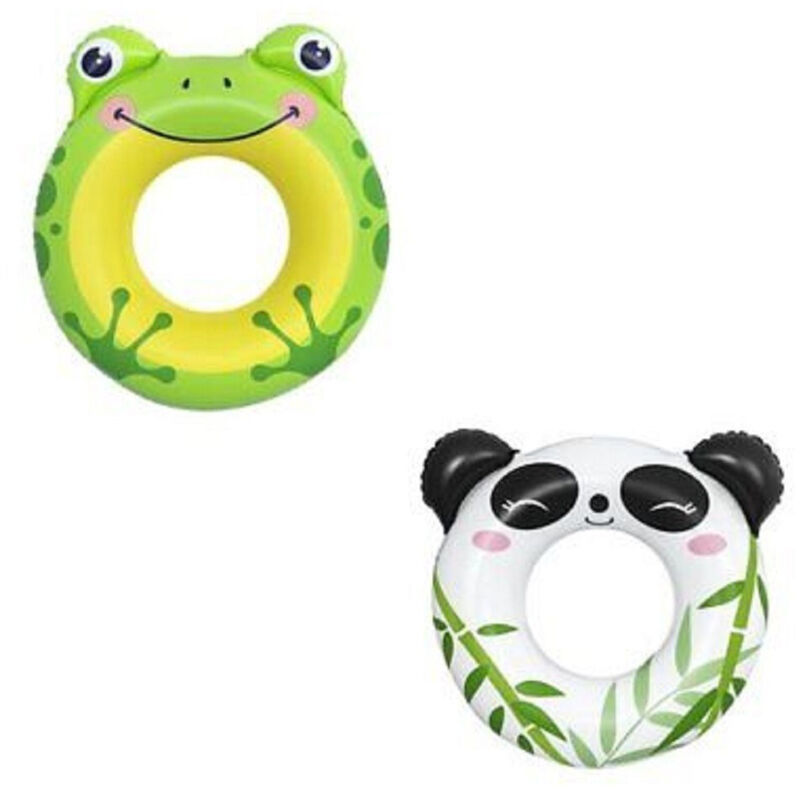 Trade Shop - Salvagente Panda/Rana 79X85Cm Ciambella Gonfiabile Mare Bambini 3-6 Anni 36351 -