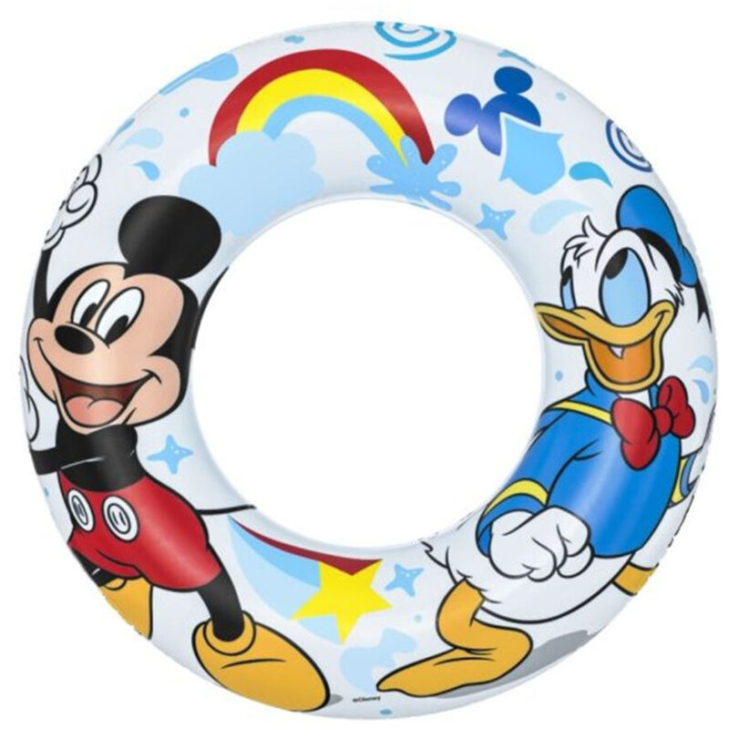 Trade Shop - Salvagente Topolino Mickey Mouse Paperino 56 Cm Per Mare Piscina Bambini 91004 -