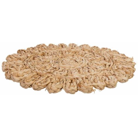 Salvamantel de fibra natural marrón 50x35x1,5h cm