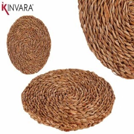 Salvamantel redondo de mimbre vegetal Ø25cm