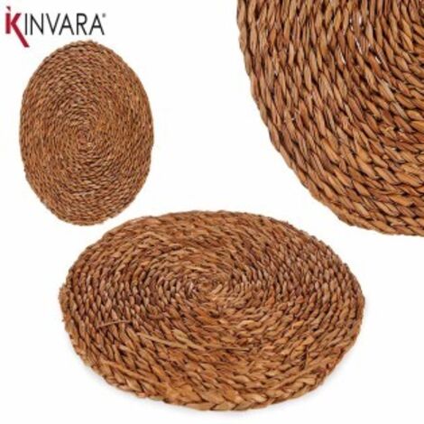 Salvamantel redondo de mimbre vegetal Ø30cm