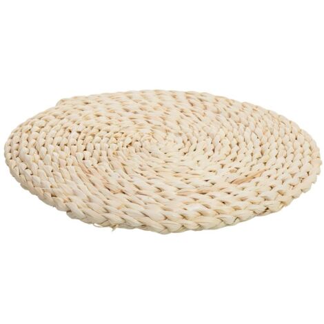 Salvamantel trenzado de fibra de maíz D35x1,5h cm