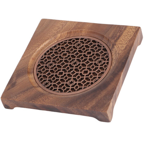 Salvamanteles cuadrado de nogal – Accesorio para el té, protector de mesa, hecho a mano