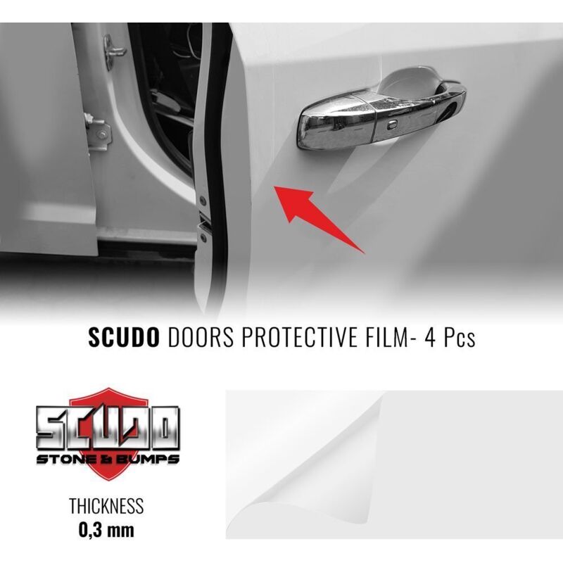 Salvaporta Adesivi per Auto Scudo Bump Door, 80 x 4 cm, Spessore 0.3 mm