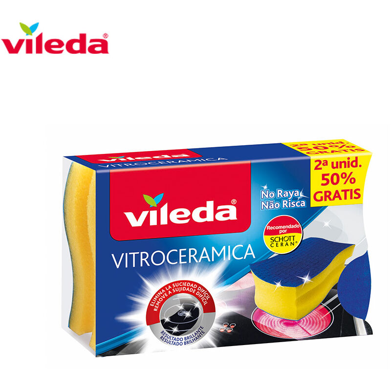 

VILEDA Salvauñas vitroceramica duplo con bayeta microfibras 137091 vileda