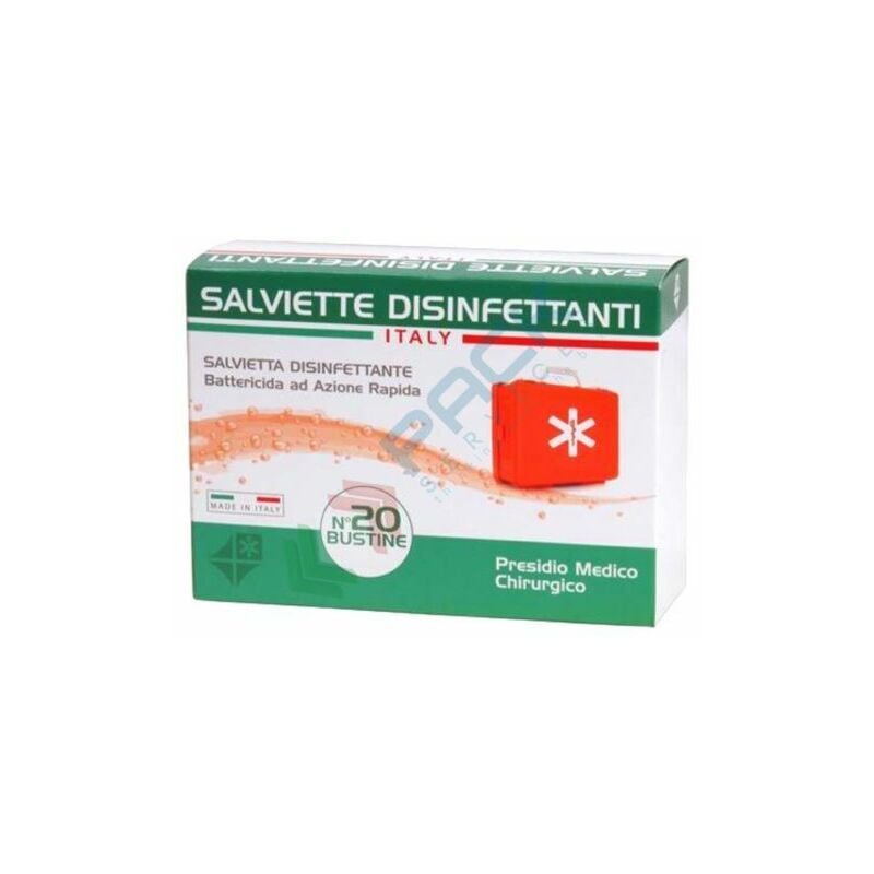 Image of Pack Services - Salvietta disinfettante battericida ad azione rapida pmc, conf. 20 pz