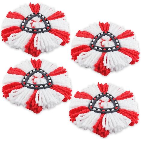 Salviette di ricambio in microfibra, riutilizzabili, 2 in 1, per scopa rotante O-Cedar/Vileda, testina della scopa lavabile