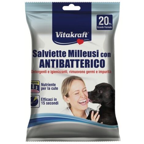 salviette milleusi con antibatterico - 20 pezzi