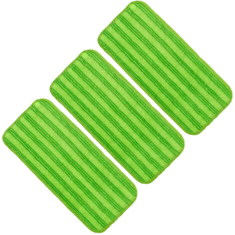 Salviette riutilizzabili per Swiffer WetJet, confezione da 3, panno riutilizzabile per mocio, panno in microfibra per mocio per la pulizia e lo strofinamento di pavimenti asciutti o bagnati, legno, pi