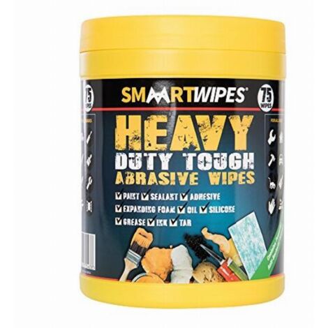 Salviette sgrassanti abrasive detergenti per officina laboratorio 75 pezzi Smaart Wipes