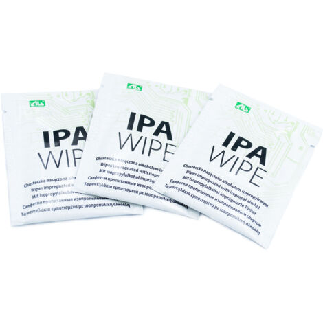Salviette sgrassanti IPA  3 pezzi di alcol isopropilico