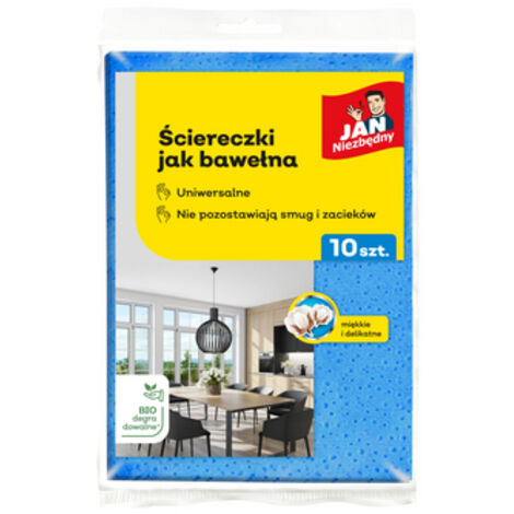 Salviette universali Jan Niezbędny per la pulizia delle superfici, 10 pezzi.
