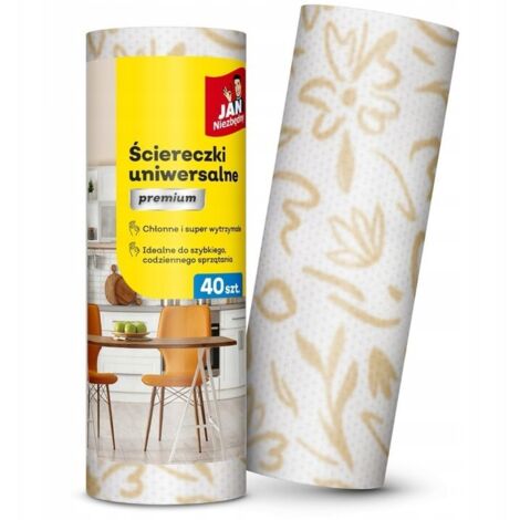 Salviette universali premium in rotolo da 40 pezzi. Jan Niezbędny