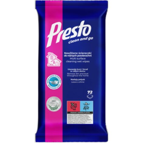 Salviette universali Presto, 72 pezzi.