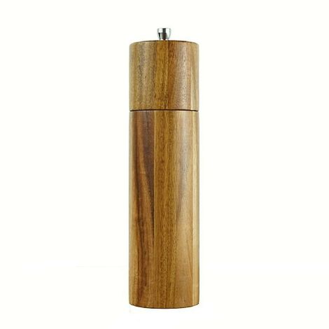 Salz- und Pfeffermühle aus Holz, verstellbare Salzmühle, 20,3 cm, geeignet für Picknick, Partys