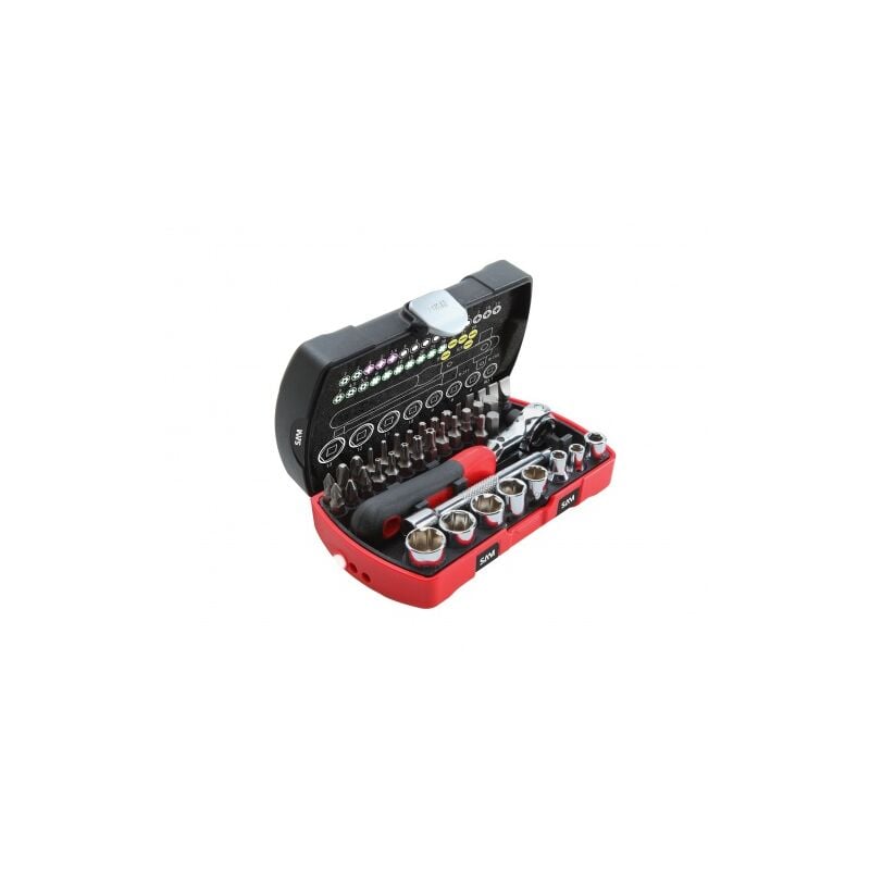 Sam Outillage - Coffret serrage-vissage 40 outils 1/4'' 73R40Z
