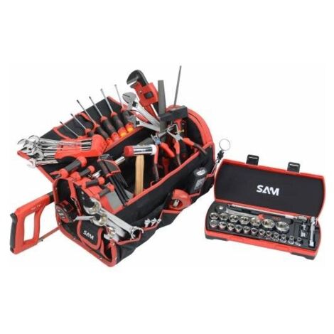 SAM OUTILLAGE - Caisse Textile 39 Litres Avec Composition Chauffagiste