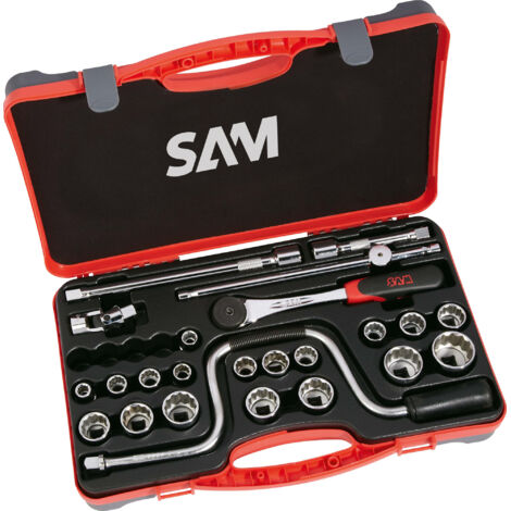 SAM OUTILLAGE - Coffret 24 Outils 1/2'' En Pouce