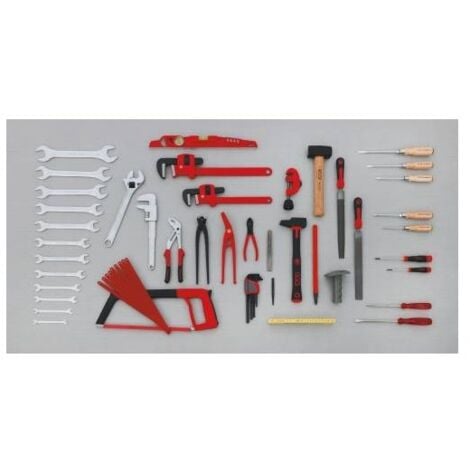 Caisse à outils complète 33 outils CP-33BAZ SAM OUTILLAGE