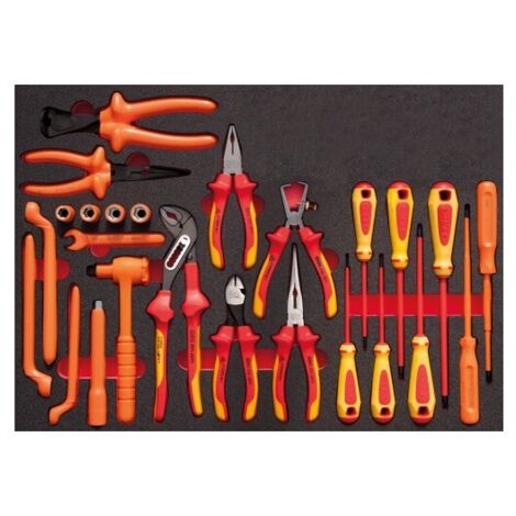SAM OUTILLAGE - Composition de 25 outils isoles en module mousse 3/3