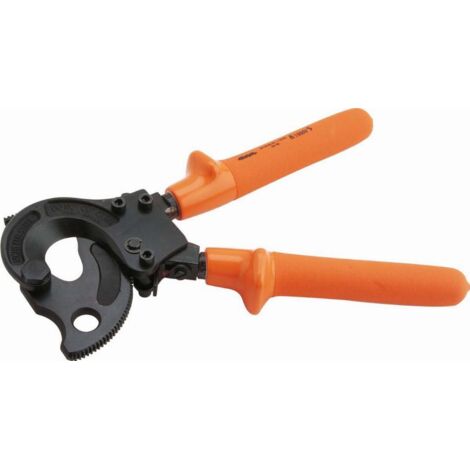 Sam Outillage – Coupe-câble isolé 1000V pour câbles jusqu'à 16mm² – Système crémaillère pour coupe précise – Z32432