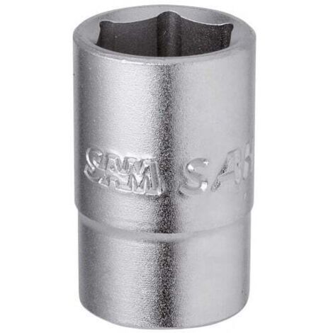 SAM OUTILLAGE - Douilles courtes 1/2" 6 pans en mm