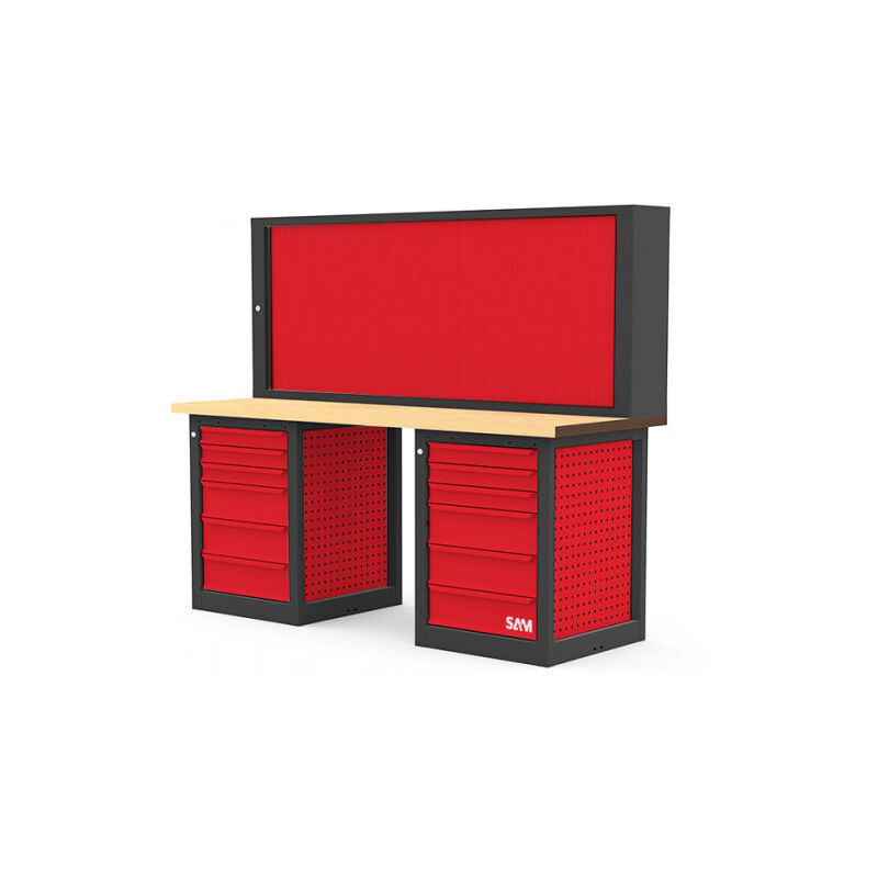 Sam Outillage - tabli sam, Long. 2000mm x Haut. 1680mm x prof. 750mm, charge max. 800kg ( Prix pour 1 )