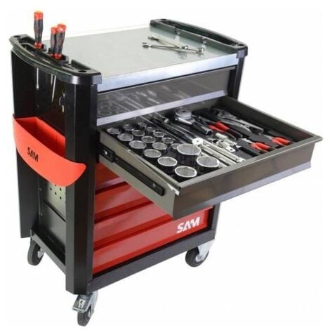 Sets d'outils sur insert moussé pour tiroir servante SP Tools - 1 Module  Scie Crochets Grattoirs Tournevis 24 pcs Tiroir 570x410 mm - SP Tools -  SP00507