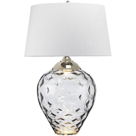 Samara Grande Lampe à Poser Verre Fumé