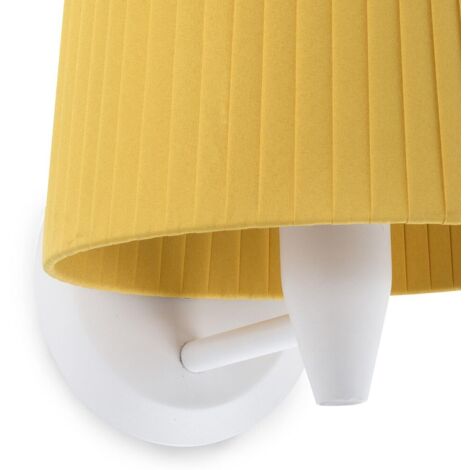 SAMBA Aplique de pared blanca/encintada amarilla 64306-36