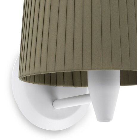 SAMBA Aplique de pared blanca/encintada verde 64306-37