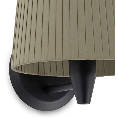SAMBA Aplique de pared negra/encintada verde 64307-37