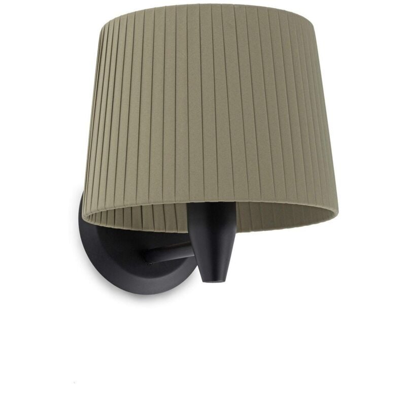 

SAMBA Aplique de pared negra/encintada verde - NEGRO