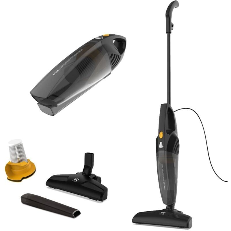 

Aspirador Vertical y de Mano DuoStick-Aspirador Escoba con cable 2 en 1, 800W, Sin Bolsa, Filtro HEPA, Capacidad 0.5L - Samba