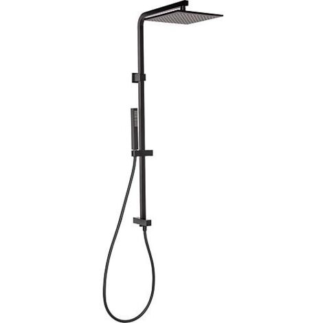 Samba II système de douche avec Inverseurs, hauteur 1030mm noir mat