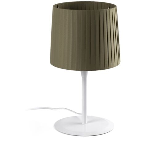 SAMBA Lámpada da tavolo bianca/encintada verde
