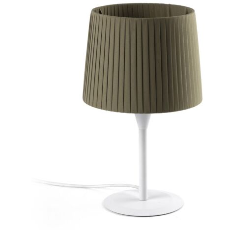 SAMBA Lampada mini da tavolo bianca/encintada verde