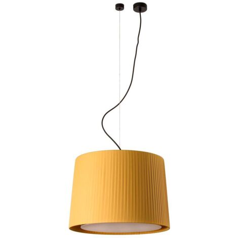 SAMBA Lampada Sospensione nera/encintada beige ø450