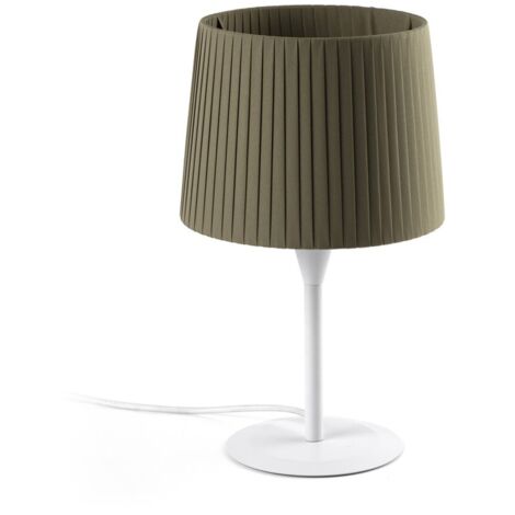 SAMBA Lámpara sobremesa blanca/encintada verde 64310-40