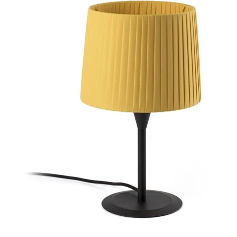 SAMBA Lampe de table noire/enrubanné jaune