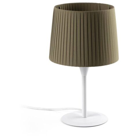SAMBA Mini lampe de table blanc/enrubanné vert 64316-37