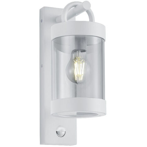 Sambesi Lantern Aplique Blanco IP44 Motion Sensor Trio Lighting