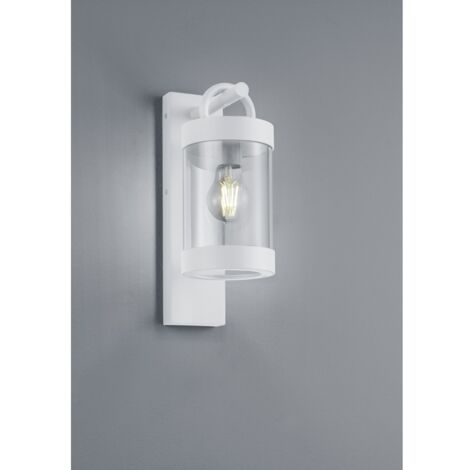 Sambesi Lantern Wandleuchte Weiß IP44 Dämmerungssensor Trio Beleuchtung