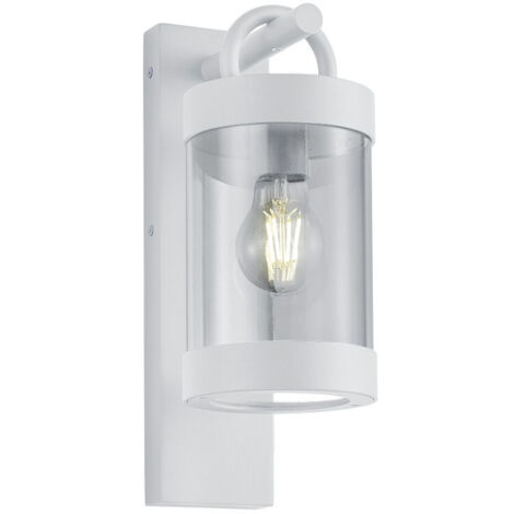 Sambesi Linterna Aplique Blanco IP44 Sensor Crepuscular Trio Lighting